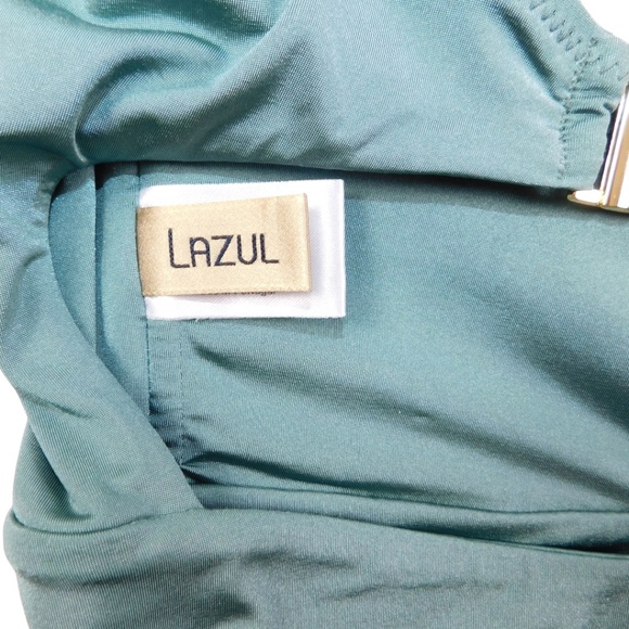 Lazul One-Shoulder Cutout Swimsuit • Size 2 • Teal Green - Picture 13 of 14